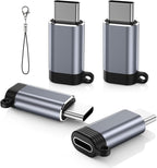 MoKo 4 Pack Lightning Female to USB C Male Adapter, iPhone to USB C Adapter by MoKo