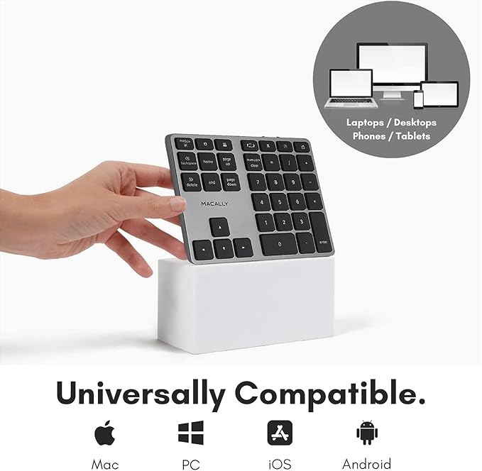 Macally Bluetooth Number Pad for Laptop - Image 4