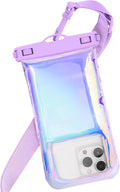 1 Pack Iridescent Waterproof Phone Pouch Compatible by Foweroty