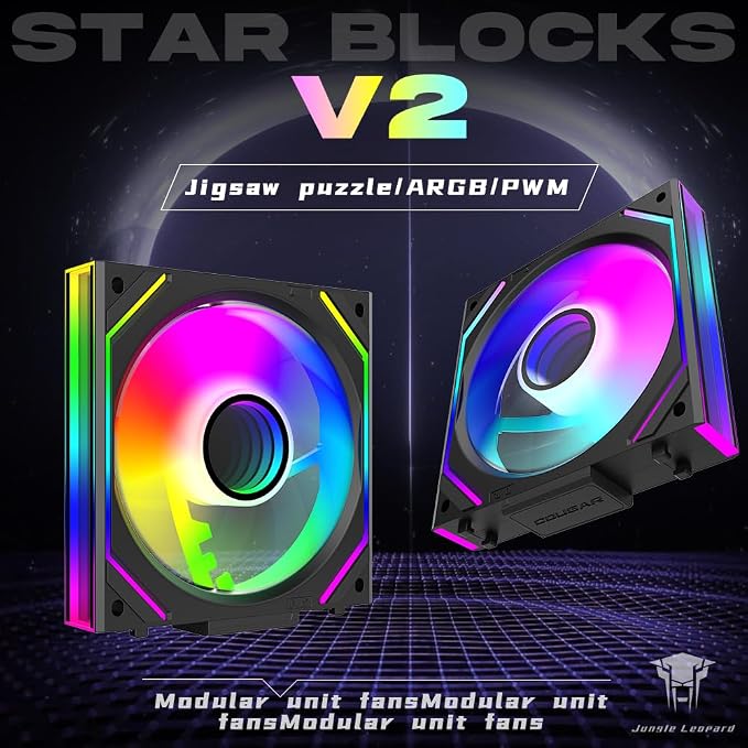 Jungle Leopard Interstellar V2 120mm Case Fan Infinity Mirror Module - Image 2