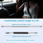 iPhone Charger Cable for Car, Coiled Lightning Cable 2 Pack Lightning Cord - Image 6