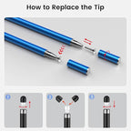 MEKO 4 Pack Stylus Pens for Touchscreens, 2-in-1 High Sensitivity&Precision - Image 6