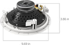 Audio 3-Way Premium in-Ceiling 8" Round Speaker, Dual 1-inch Silk Dome Tweeters - Image 5