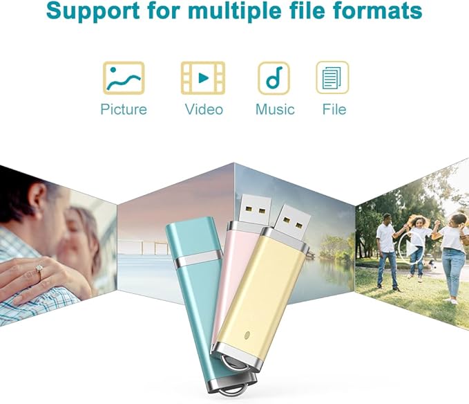 KEXIN 3 Pack 64GB Flash Drive USB Drive Thumb Drive 64 GB USB Flash Drive Jump - Image 2