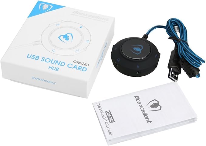Micolindun External Sound Card USB Hubs Audio Adapter to USB Port & 3.5mm Audio - Image 9