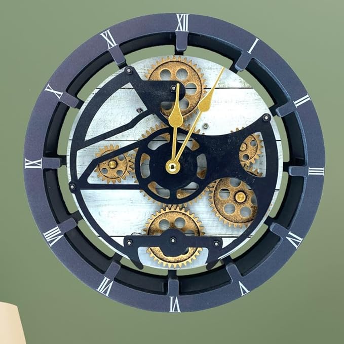 The Gears Clock Desk Clock 10 inches - Image 3