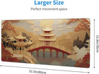 Gaming Mouse Pad, Large Non-Slip Rubber Base Mousepad, Keyboard Mouse Mat - Image 4