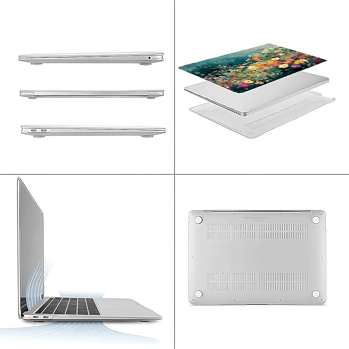 Compatible with MacBook Air 13.3 13.6 Inch Case 2022 2021 2020 2019 Plastic - Image 3