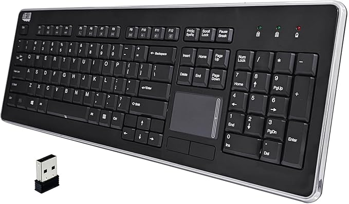 Adesso WKB-4400UB Wireless Desktop Touchpad Keyboard by ADESSO