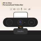 5-in-1 Design 4K Webcam with Speaker and Microphone, Built-in Light, Privacy - Image 2