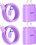Phone 16 15 Charger, 30W USB C Fast Charger Block & 10FT Long C to C Fast by DiHines