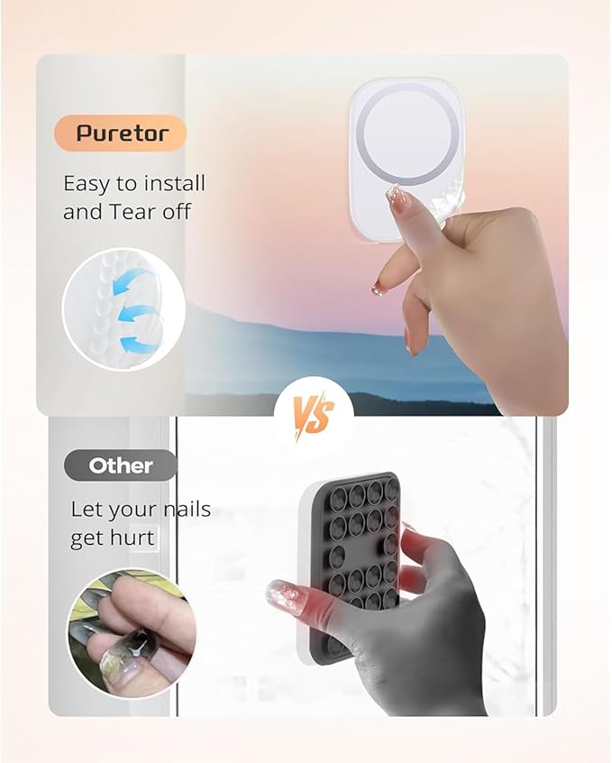 Magnetic Phone Suction Grip, Shower Phone Holder - Image 3