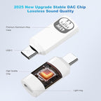 USB C to Lightning Headphone Audio Adapter, 3-in-1 Type C Male to Female - Image 6