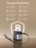 UGREEN Nexode 45W 3 in 1 Compact GaN Charger, Retractable USB C Fast Wall - Image 7