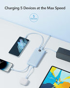VRURC 10000mAh Power Bank Built-in Cables, Portable Charger - Image 4