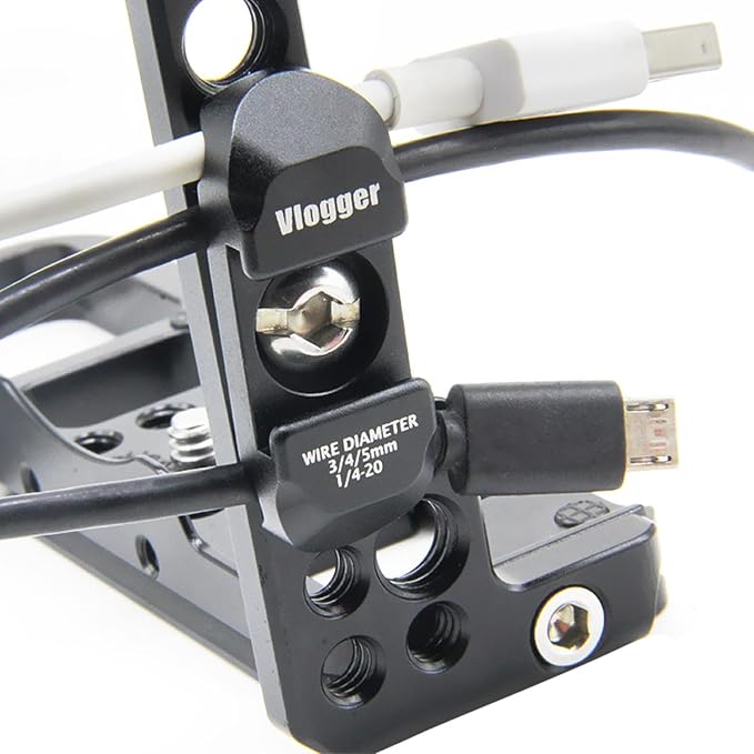 HDMI/SDI/USB-A/USB-C/Type-C Cable Clamp, Support 2~6 mm Diameter Cable - Image 2