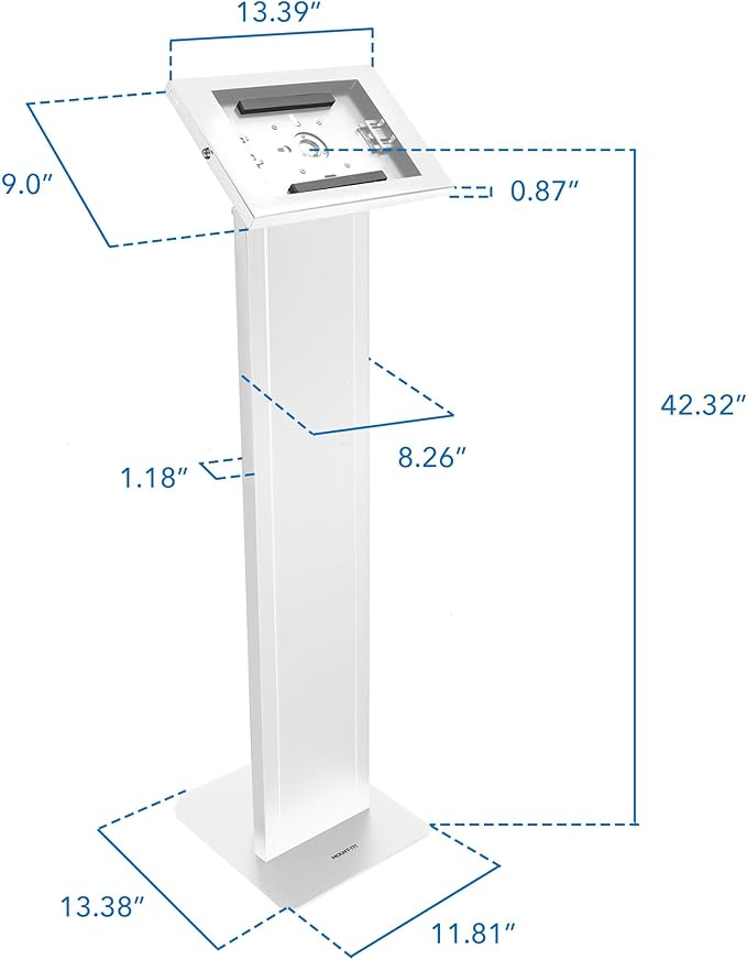 Mount-It! Anti-Theft Tablet Floor Stand, Commercial Tablet Floor Kiosk - Image 9