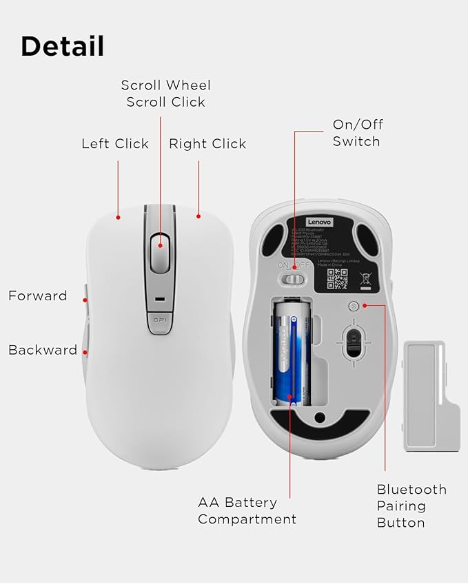 Lenovo Bluetooth Silent Mouse - Image 7