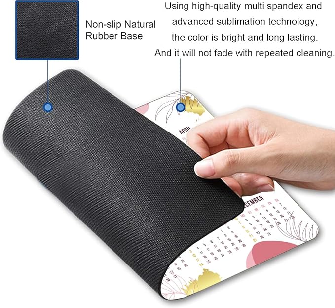 Mouse Pad, 2025 Calendar Mouse Pads, Cute Square Mouse Mat Waterproof Non-Slip - Image 2
