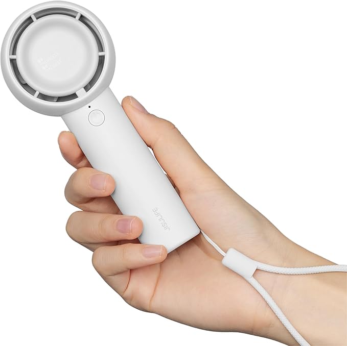 JISULIFE Mini Portable Fan-Bladeless Safe Design, Powerful Turbo Handheld Fan by LivechillStaycool