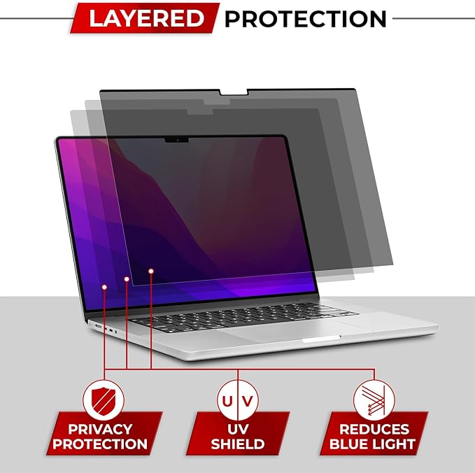Magnetic Privacy Screen for MacBook Air 13 Inch Removable Laptop Privacy Filter - Image 7