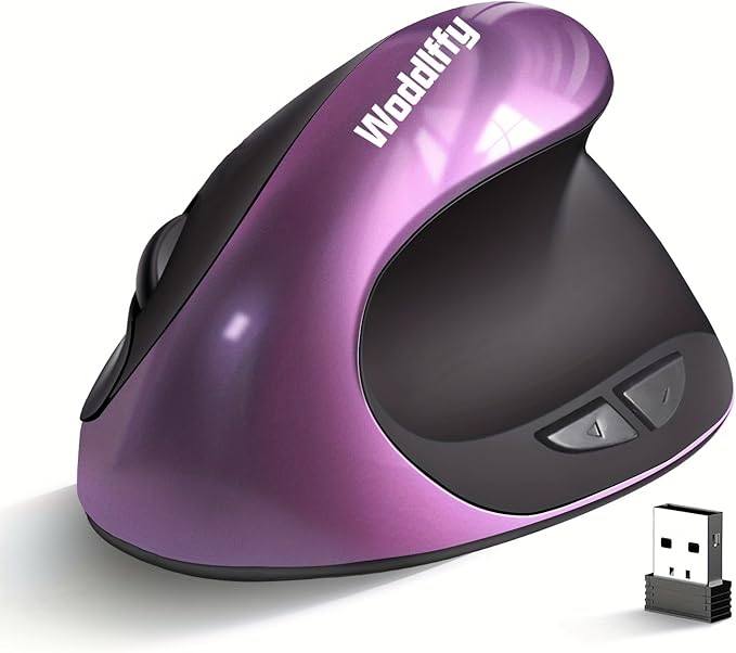 Ergonomic Mouse Wireless, Vertical Mouse Right Handed Small Mouse by Woddlffy
