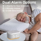 Brown Noise Machine Small Digital Alarm Clock Sound Machine - Image 3