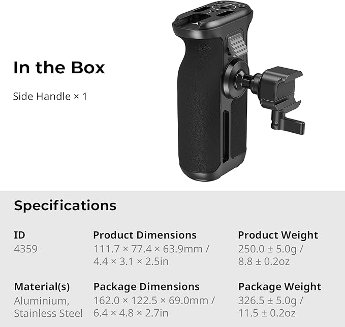 SmallRig Push-Button Rotating NATO Side Handle - Image 8
