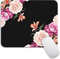 Square Mouse Pad Pretty Peony Flower, Personalized Premium-Textured Custom by Armanza