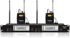 UHF Dual Wireless in-Ear Monitor System by Flygrow