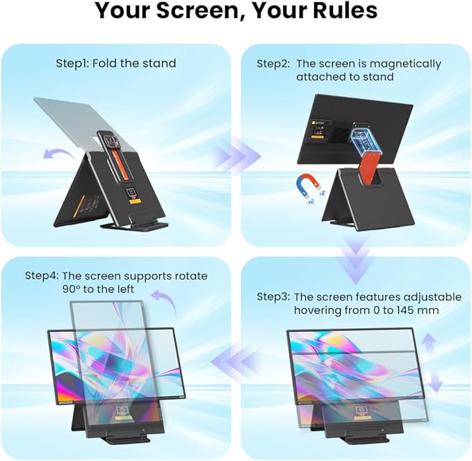 Hyangin 2025 Upgraded 24 Inch Large Portable Monitor - Image 6