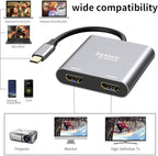 Selore&S-Global USB C to Dual HDMI Adapter 4K @60hz, Type C to HDMI Converter - Image 7