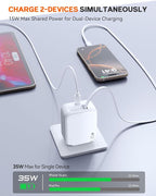 35W Retractable USB-C Wall Charger, Fast Charging Block - Image 3