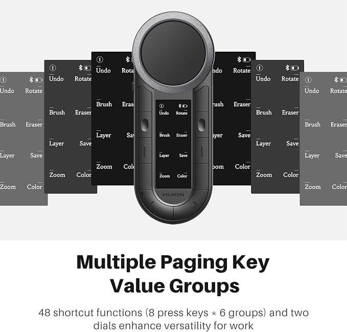 HUION Keydial Remote Bluetooth Programmable Keypad - Image 3