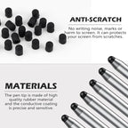 20 Pieces Replacement Tips Touch Screen Pens Tips Silicone Rubber - Image 3
