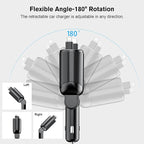 Retractable Car Charger 4 in 1 Fast Charging Adapter Magjieyx 62W Retractable - Image 4