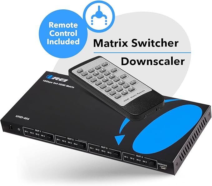 OREI 4x4 HDMI 4K Matrix Switch/Splitter, - Image 7