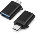BORLTER CLAMP OTG Micro/USB-C Adapter 2Pack, USB C to USB Adapter 3.0, Micro by BORLTERCLAMP