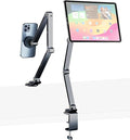 Magnetic Tablet Stand for Desk Aluminum Alloy Phone iPad Desk Holder Overhead by HIBORI
