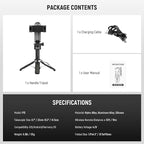 NEEWER Selfie Stick with Detachable Bluetooth Remote Shutter, Lightweight - Image 8