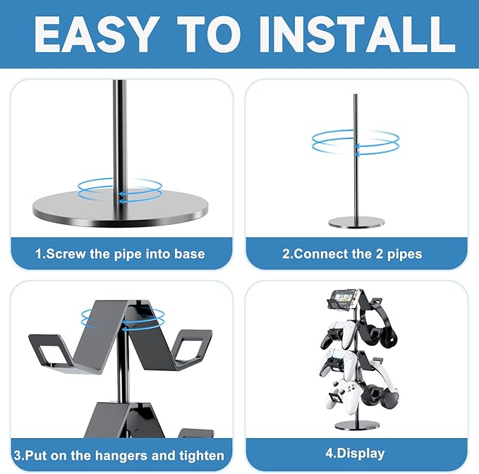 Controller Holder 4 Tier, Headphone Stand - Image 4