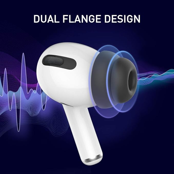 Delidigi for 6 Pairs AirPods Pro 2nd/1st Generation Replacement Ear Tips - Image 2