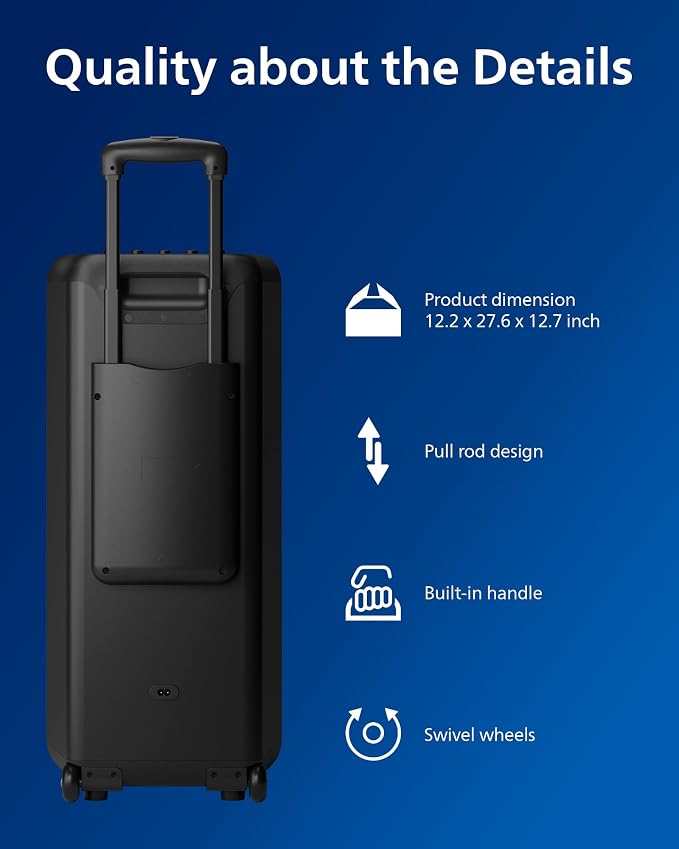 Philips X5206 bluetooth party speaker, portable - Image 9