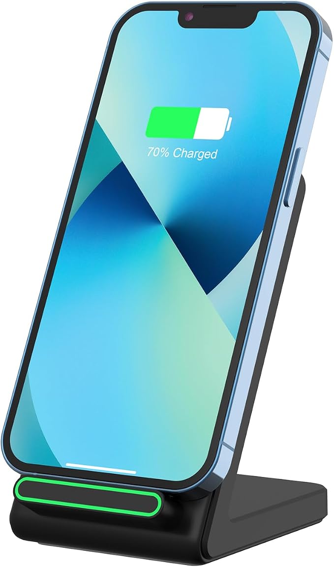 Fast Wireless Charger, 15W Wireless Charging Stand Compatible - Image 2