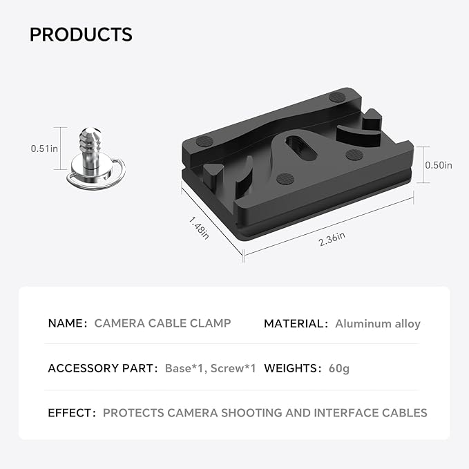 Aluminum Camera Cable Locking Clip - Image 3