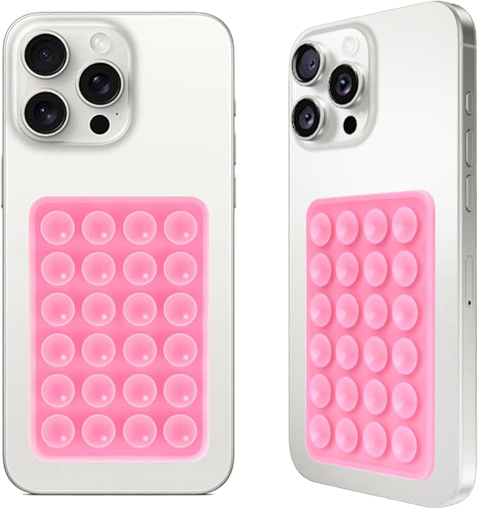 2PCS Silicone Suction Phone Case Mount, Non Slip Suction Cup Phone Mount by Giumel