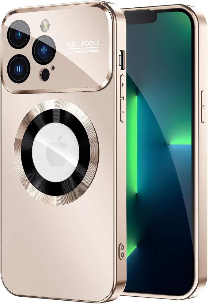 Magnetic for iPhone 13 Pro Case, Built-in Camera Lens Protector, Compatible by MAKAVO