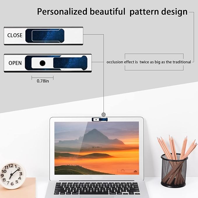 Webcam Cover, 3 Pieces, Laptop Camera Cover, Privacy Shielding Capacity is - Image 5