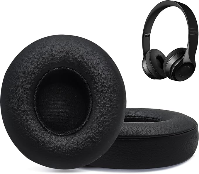 Replacement Ear Pads for Beats Solo 2 & Solo 3 Wireless On-Ear Headphones by HAOMUK