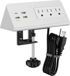 Nightstand Edge Mount Power Strip by Emerising